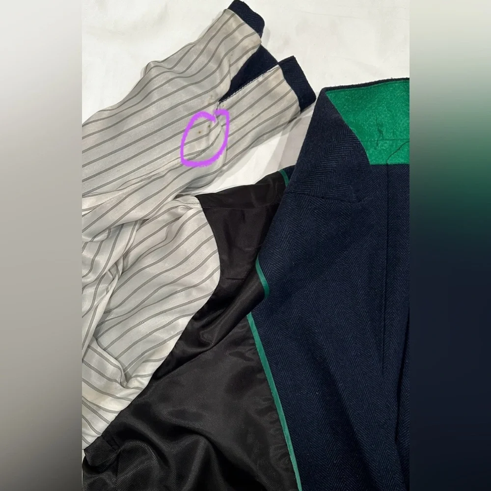 Smart Set Classic Single Breasted Wool/polyester Blend Herringbone Blazer Women - Picture 14 of 14